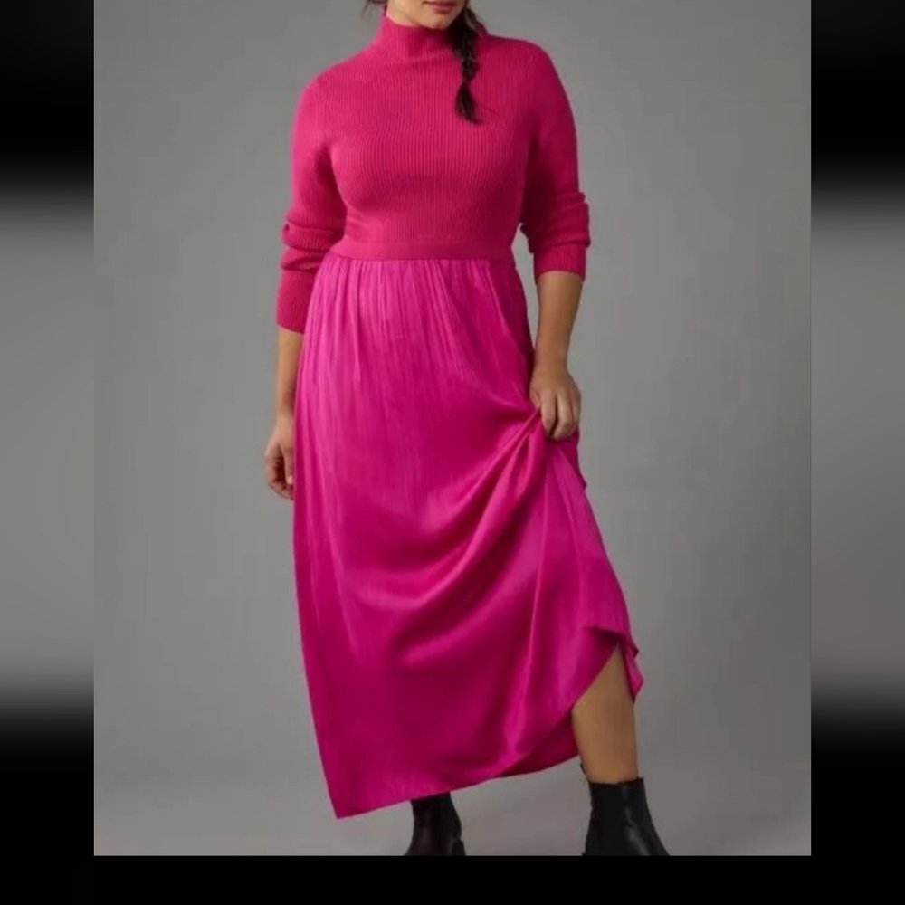 Antropologie The Thea Twofer Maxi Sweater Dress